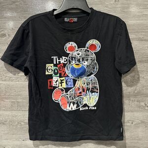 Black Pike The Good Life Bear graphic Shirt Size Large